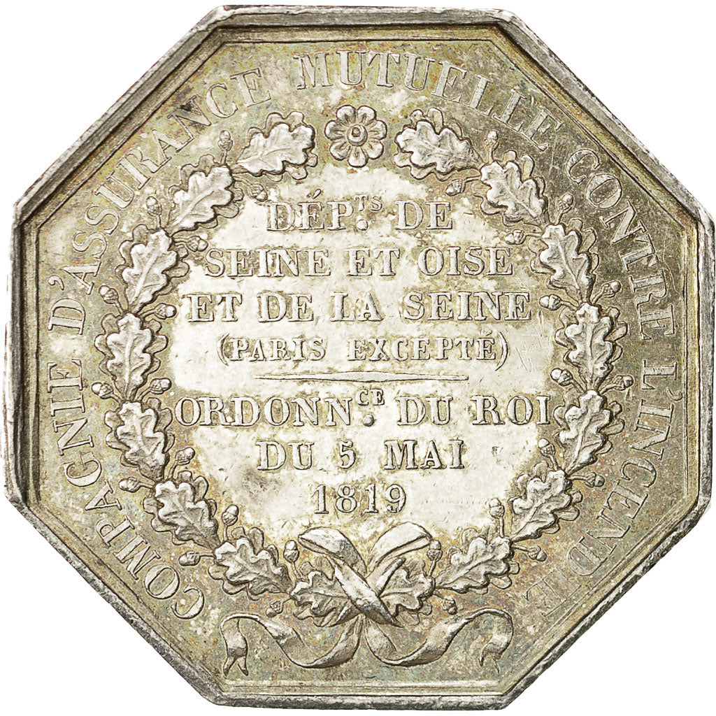 France, Token, Compagnie d'Assurance contre l'Incendie, Seine et Oise, Barre