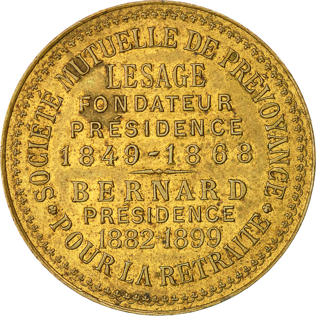 Francia, Token, Société Mutuelle de Prévoyance pour la Retraite, 1899, SPL
