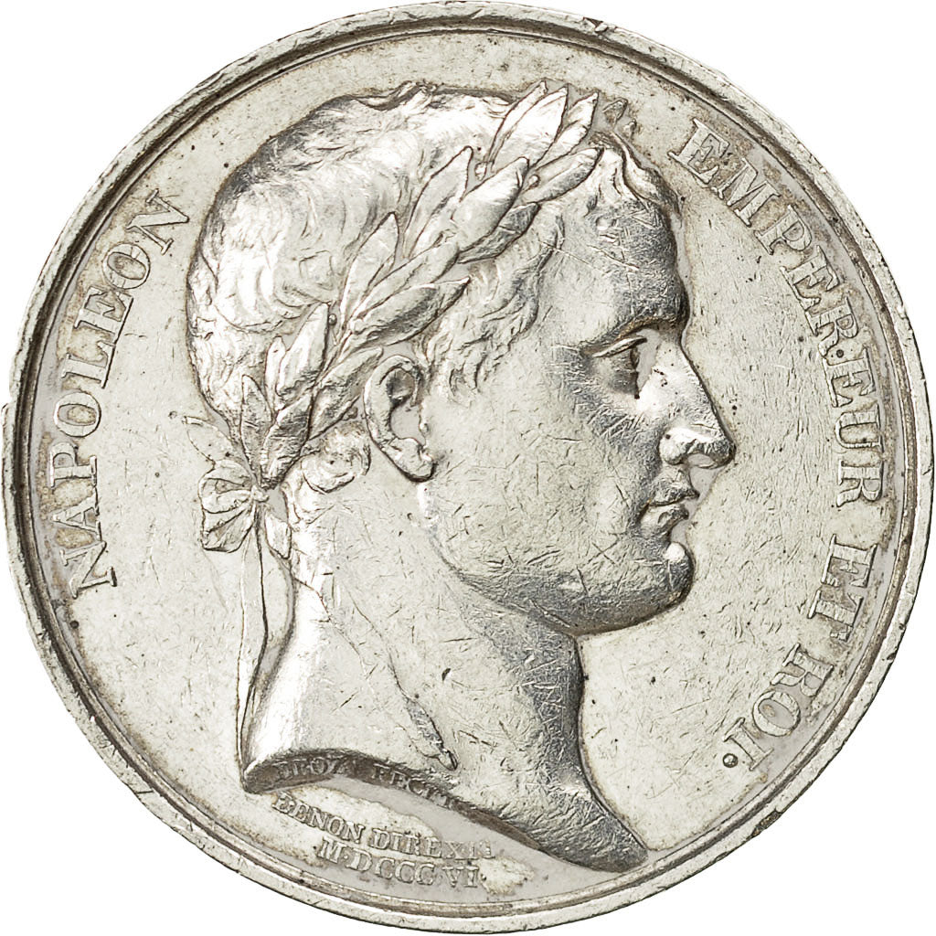 Francia, medalla, Napoléon Ier, Hotel de Ville de Rouen, 1806, Denon, EBC