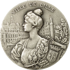 France, Medal, Ville de Lille, Dubois.A, MS(63), Silver