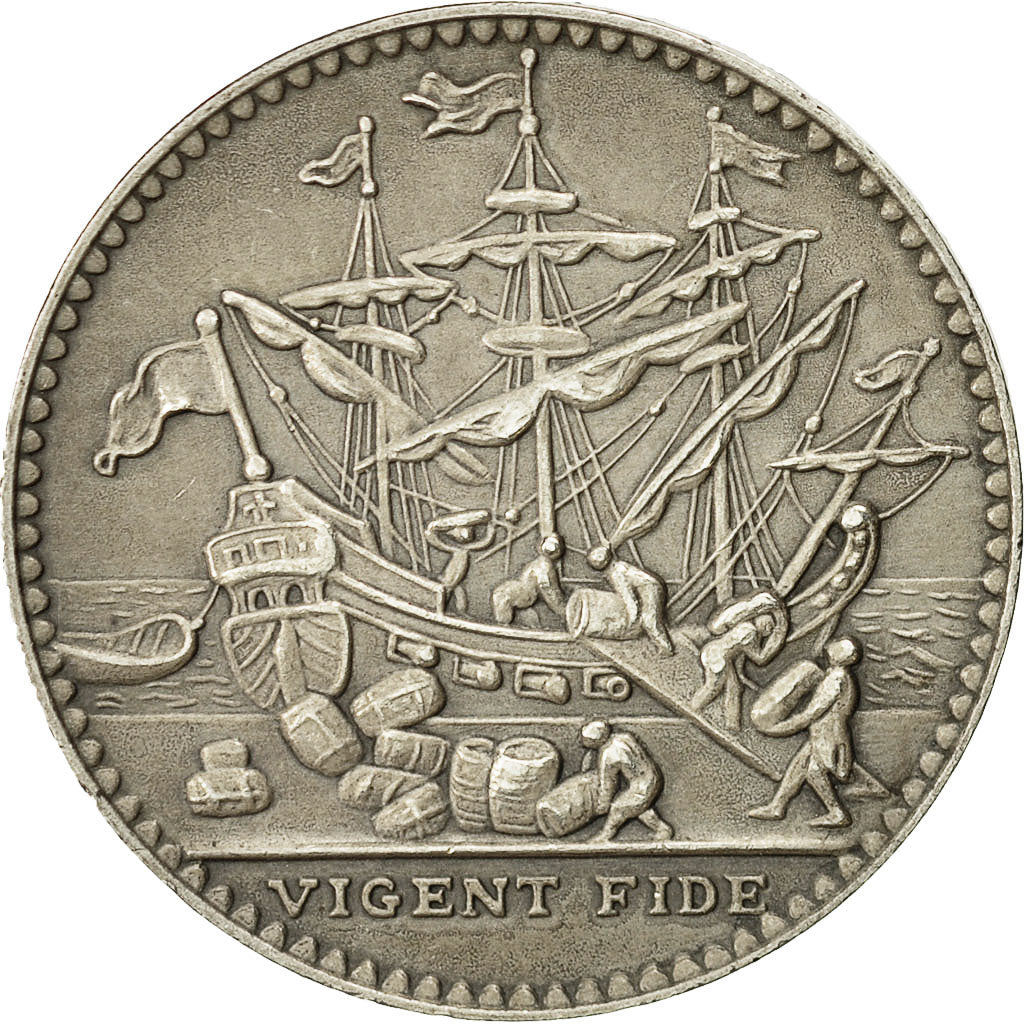 France, Token, Chambre de Commerce de Bayonne, 1935, Turin, MS(60-62), Silver