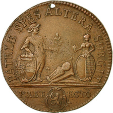 France, Token, Cité de Metz, Intendant Caumartin, 1754, AU(50-53), Copper