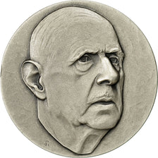 France, Medal, Charles De Gaulle, MS(63), Silver