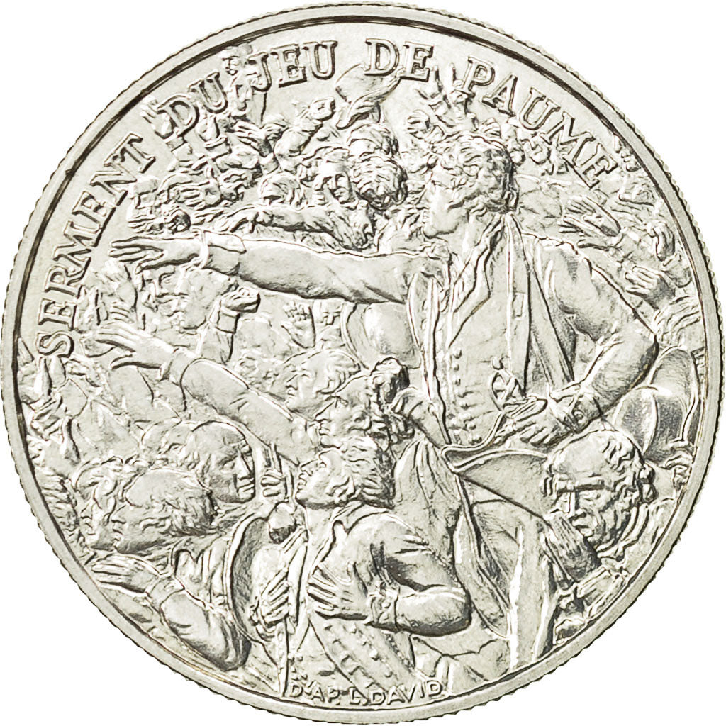 Francja, Medal, Serment du Jeu de Paume, David, MS(63), Srebro