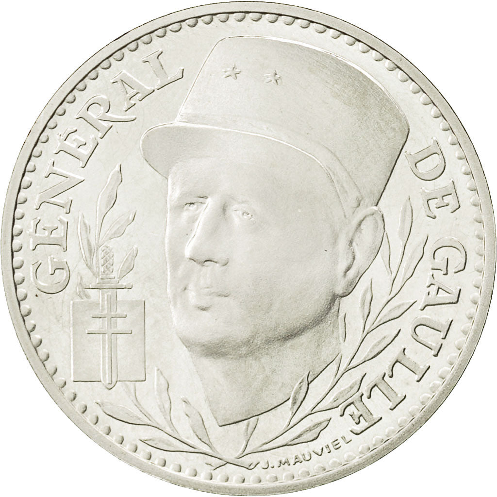 Francja, Medal, 100e anniversaire de la naissance de Charles de Gaulle, 1990