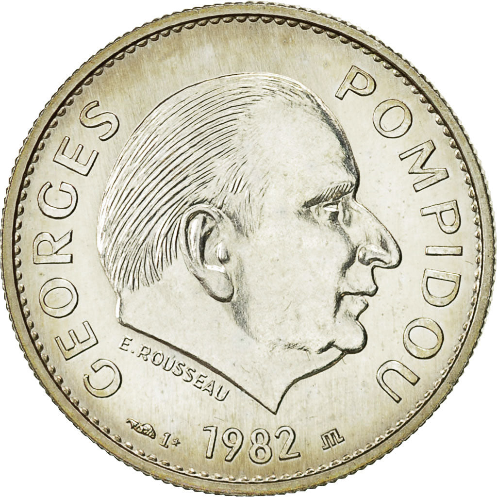 Francia, Medal, Pompidou, Président de la République Française, 1982