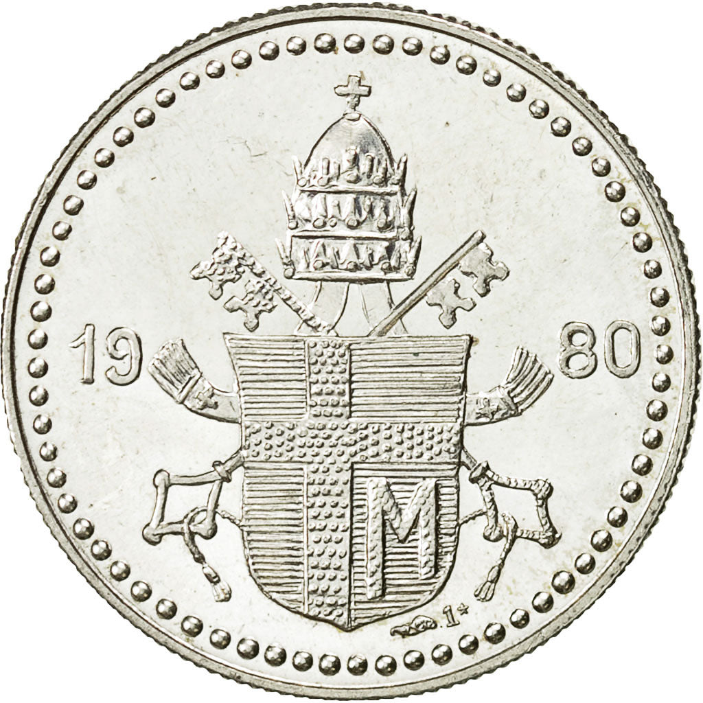 Frankreich, Medal, Pape Jean Paul II, 1980, UNZ+, Silber