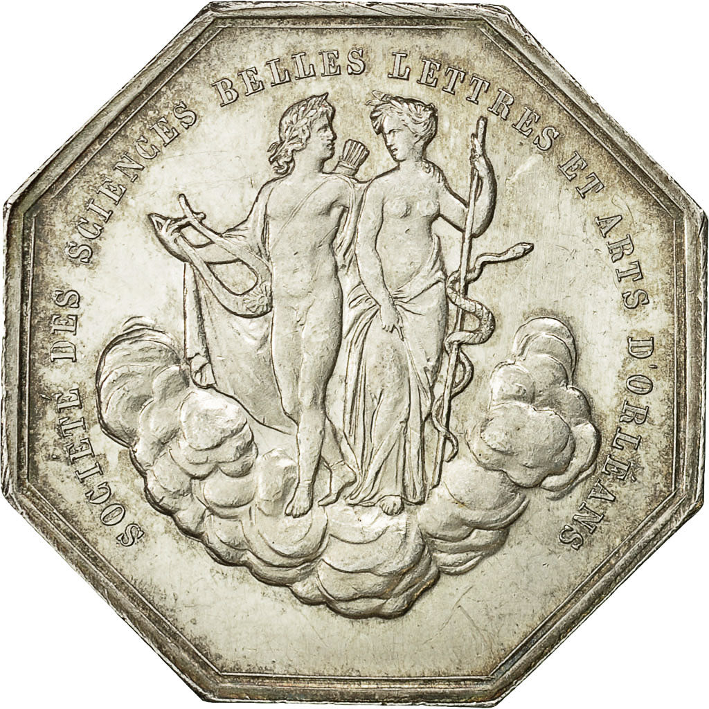 France, Token, Société des Sciences Belles Lettres et Arts d'Orléans, 1851