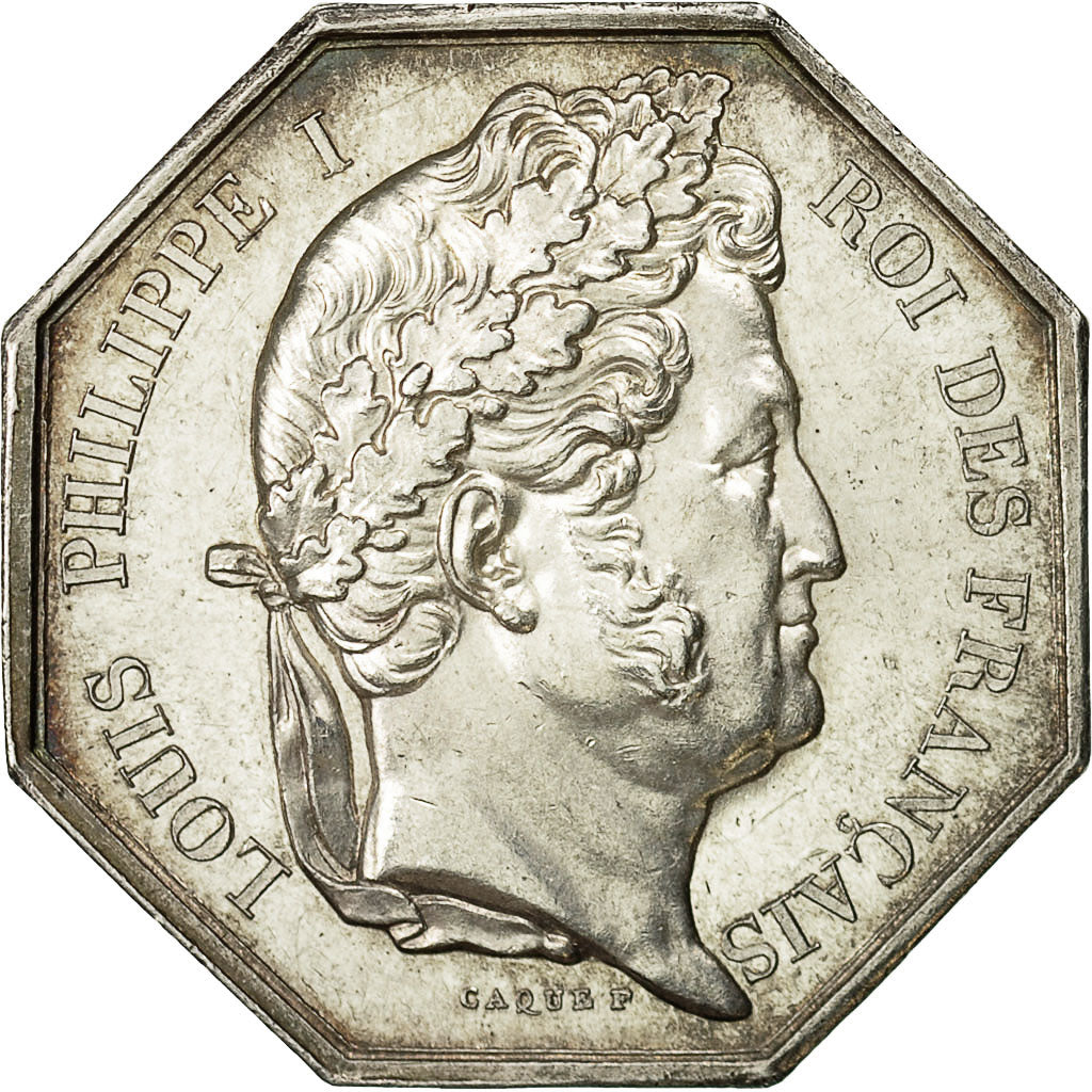 France, Token, Louis Philippe, Société Royale des Sciences d'Orléans, Caqué