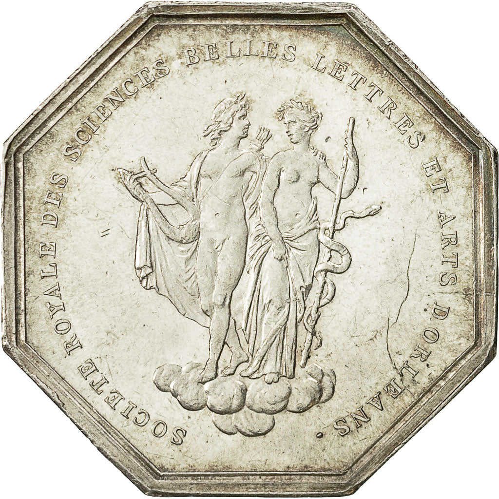 France, Token, Louis Philippe, Société Royale des Sciences d'Orléans, Caqué