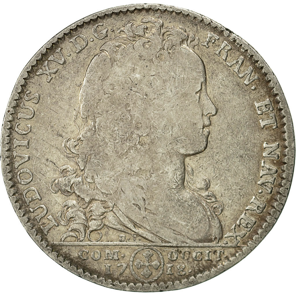 France, Token, Louis XV, Etats de Languedoc, 1718, EF(40-45), Silver