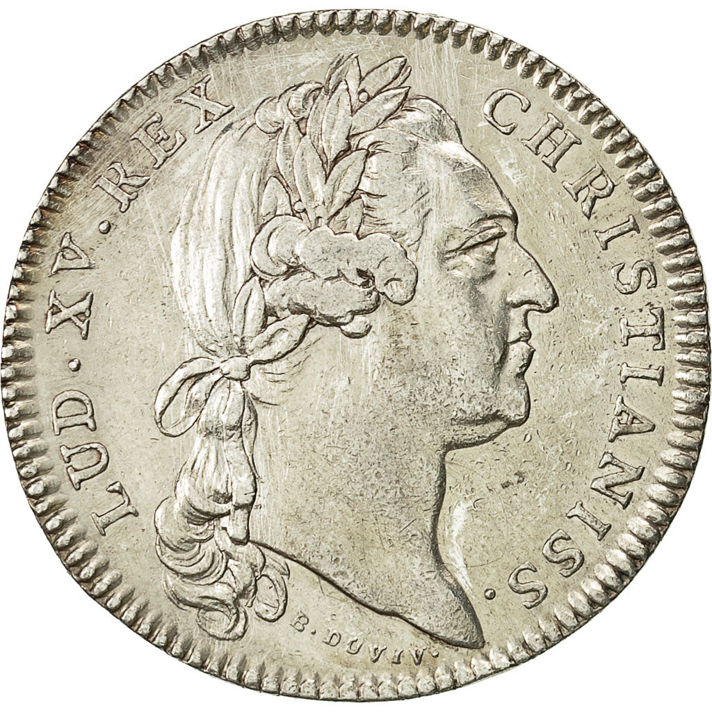 France, Token, Louis XV, Etats de Bourgogne, 1773, AU(55-58), Silver