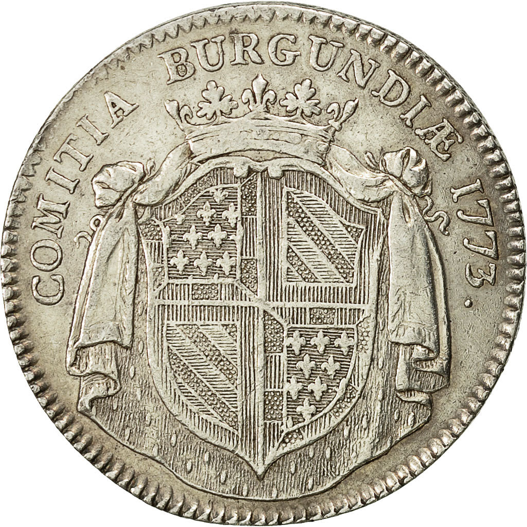France, Jeton, Louis XV, Etats de Bourgogne, 1773, SUP, Argent, Feuardent:9860