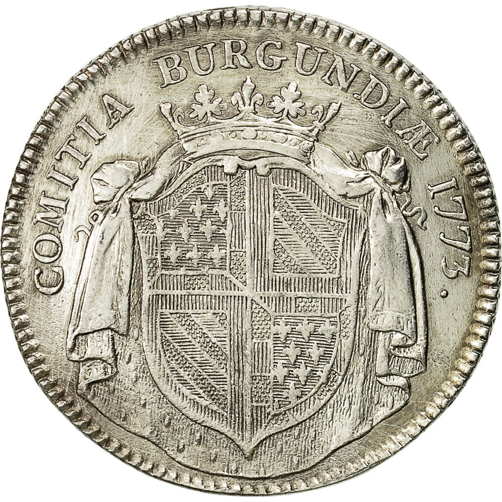 France, Jeton, Louis XV, Etats de Bourgogne, 1773, SUP, Argent, Feuardent:9860