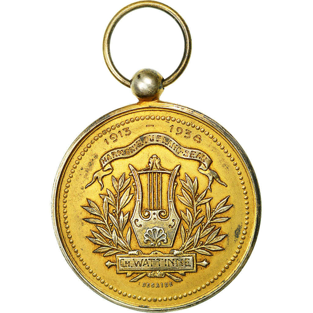 Francia, Medal, Ville de Tourcoing, 1913-1938, Desaide, BB+, Vermeil