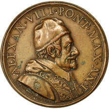 Vaticano, Medal, Pape Alexandre VIII, 1689, Ortolani, BB+, Bronzo