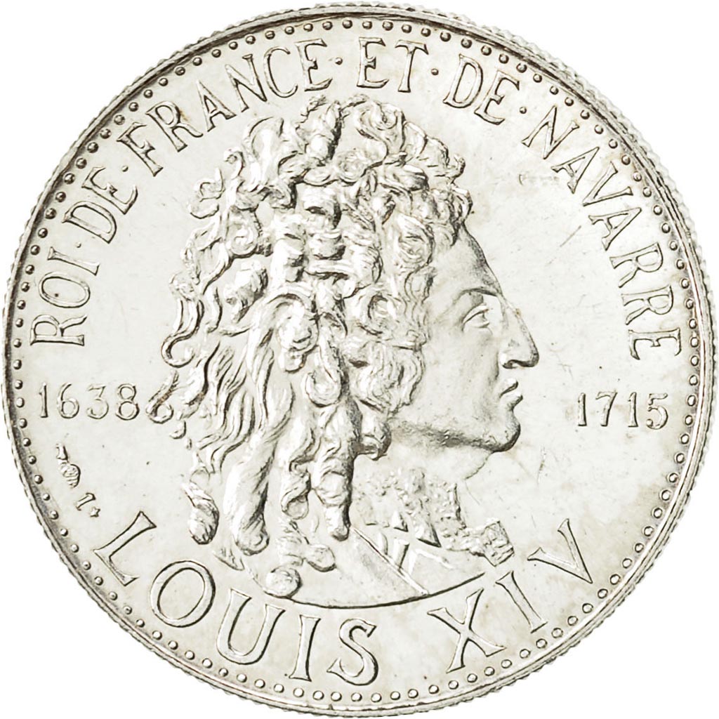 France, Medal, Louis XIV, Roi de France et de Navarre, 1980, SPL, Argent
