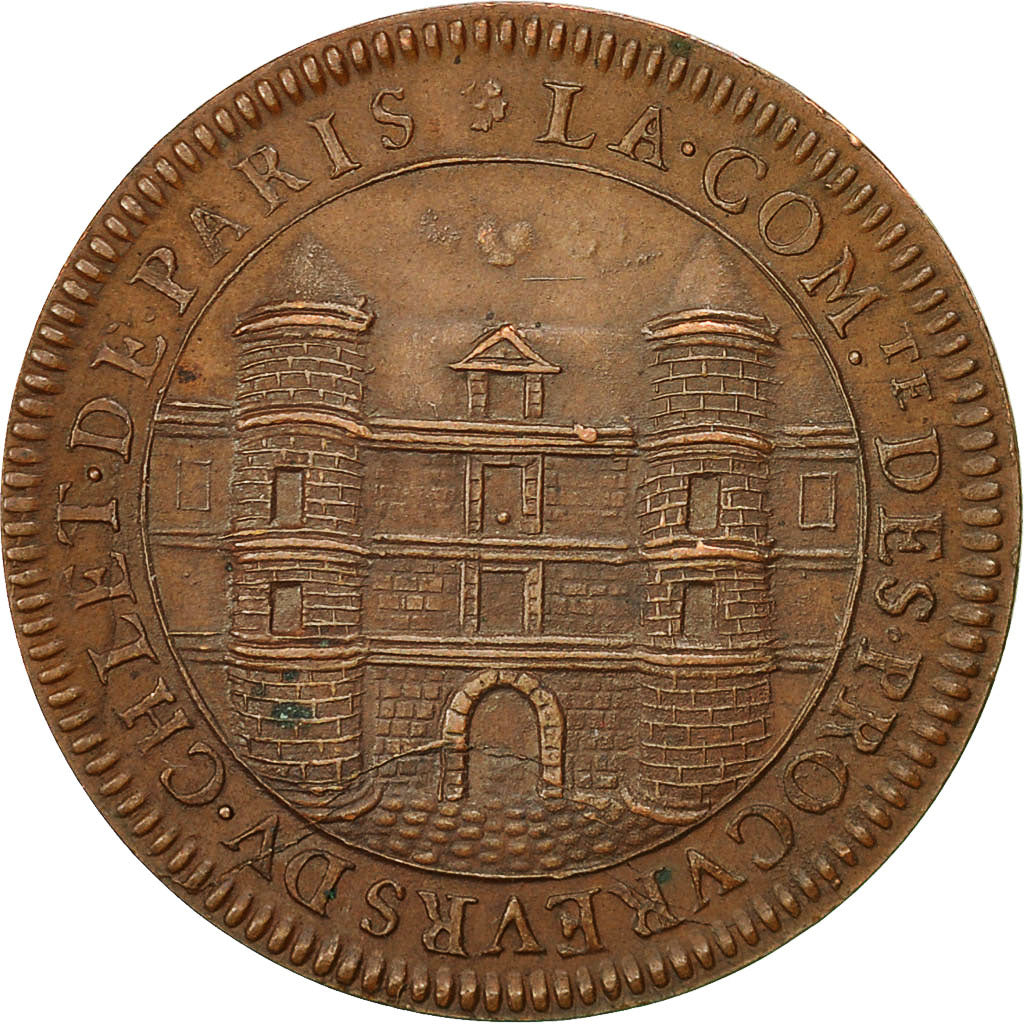 France, Token, Les Procureurs du Chatelet, Paris, History, 1664, AU(55-58)