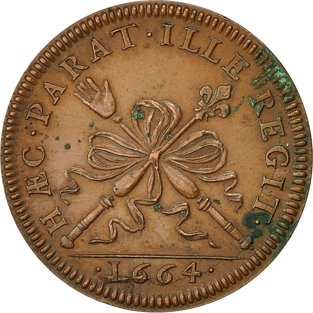 France, Token, Les Procureurs du Chatelet, Paris, History, 1664, AU(55-58)