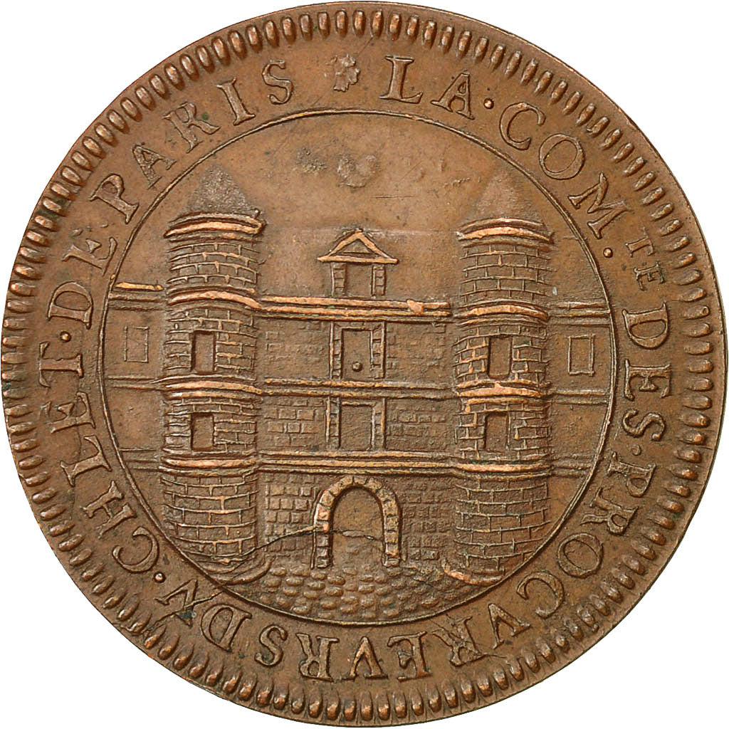 France, Token, Les Procureurs du Chatelet, Paris, History, 1664, MS(60-62)