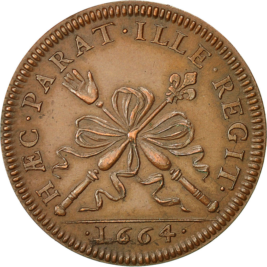 France, Token, Les Procureurs du Chatelet, Paris, History, 1664, MS(60-62)