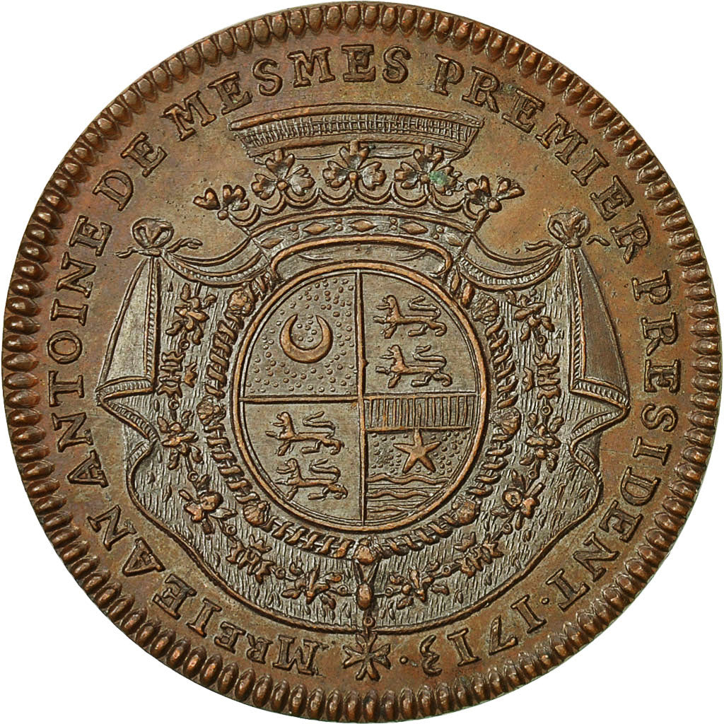 France, Token, villes et Noblesse, Jean Antoine de Mesmes, History, 1713