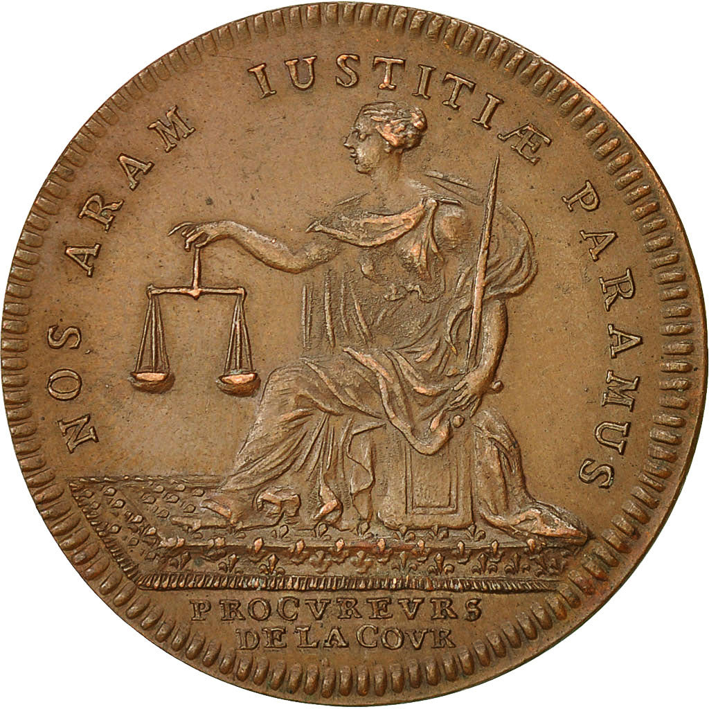 Francia, Token, villes et Noblesse, Jean Antoine de Mesmes, 1713, SPL-, Rame