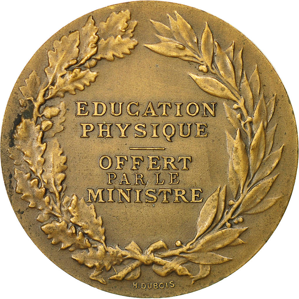 France, Medal, marianne, Education Physique, Morlon, MS(60-62), Bronze
