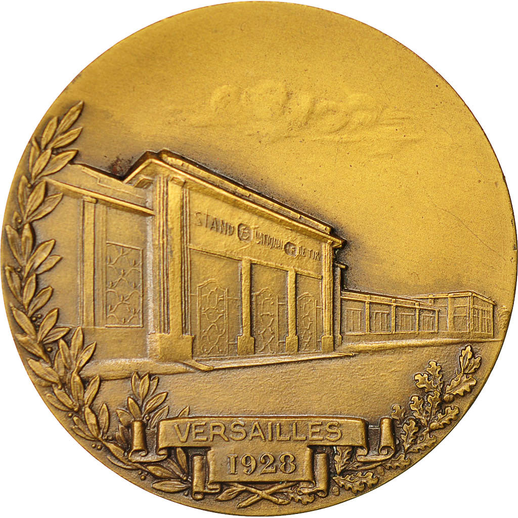 Francia, Medal, Daniel Merillon, Président de l'U.S.T.F., Versailles, 1928