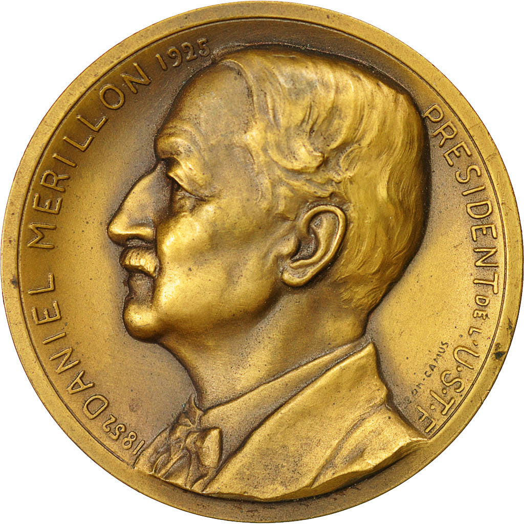 France, Medal, Daniel Merillon, Président de l'U.S.T.F., Versailles, 1928