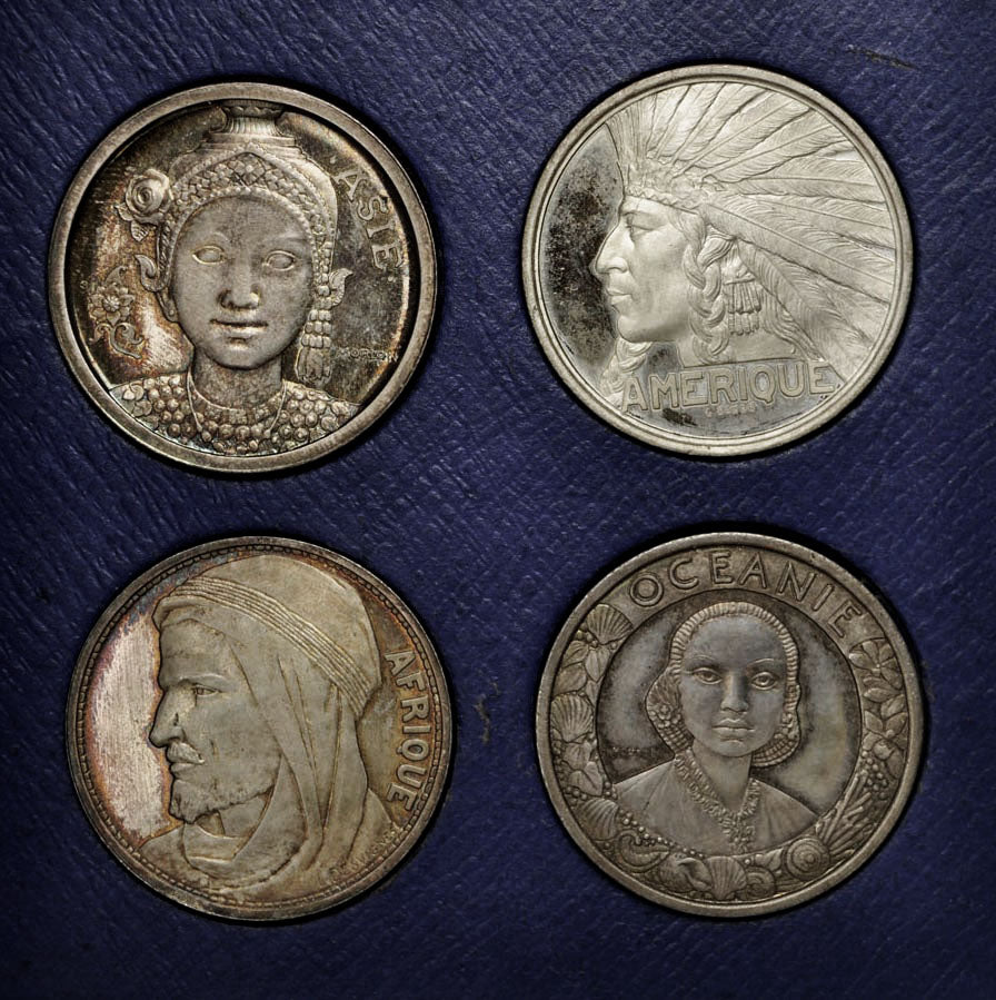France, Token, Coffret Exposition Coloniale de Paris, 1931, MS(60-62), Copper