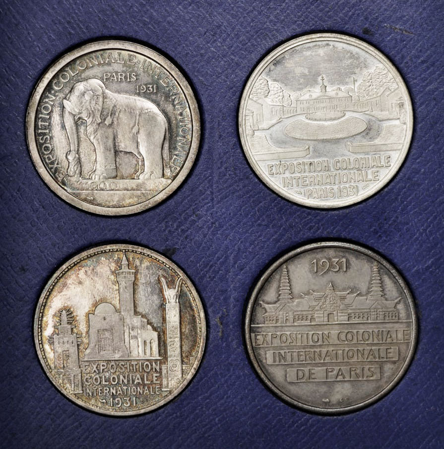 France, Token, Coffret Exposition Coloniale de Paris, 1931, MS(60-62), Copper