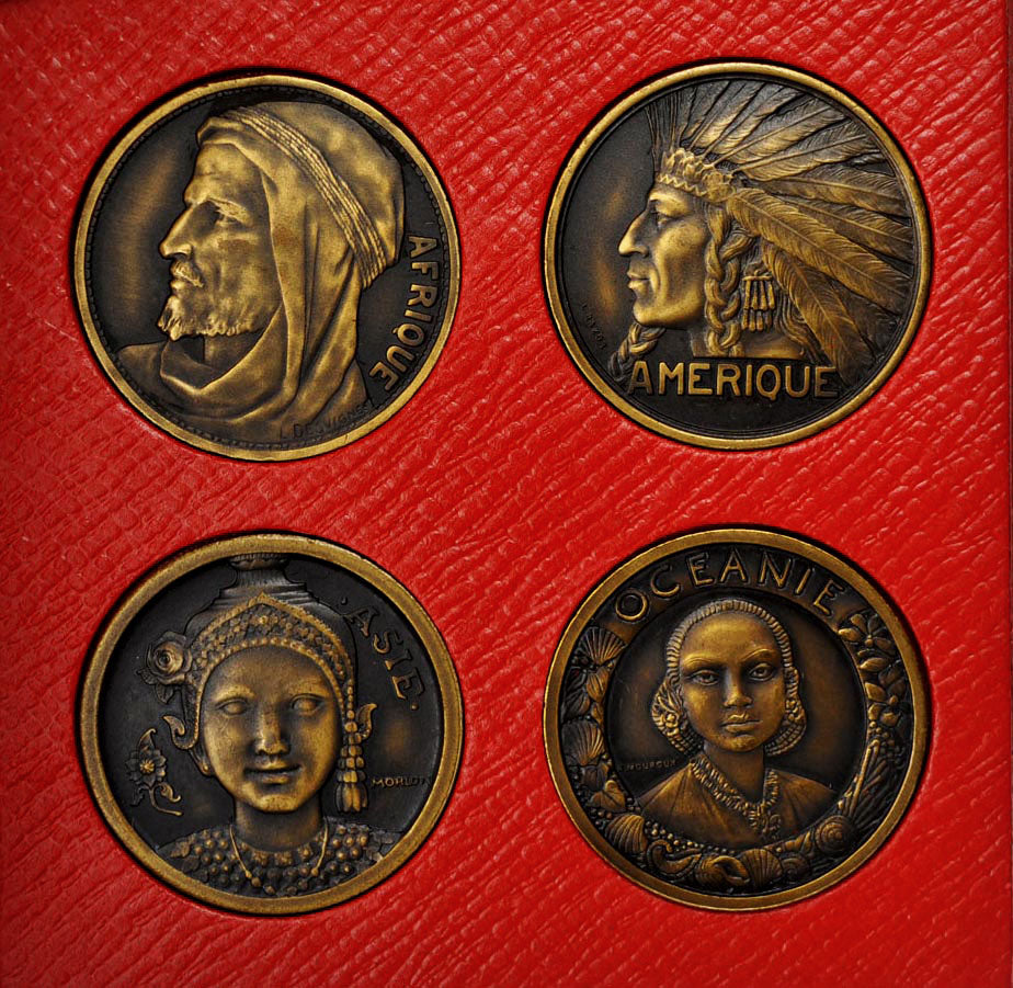 France, Token, Coffret Exposition Coloniale de Paris, 1931, MS(60-62), Copper