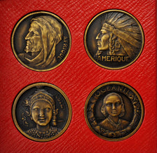 France, Token, Coffret Exposition Coloniale de Paris, 1931, MS(60-62), Copper