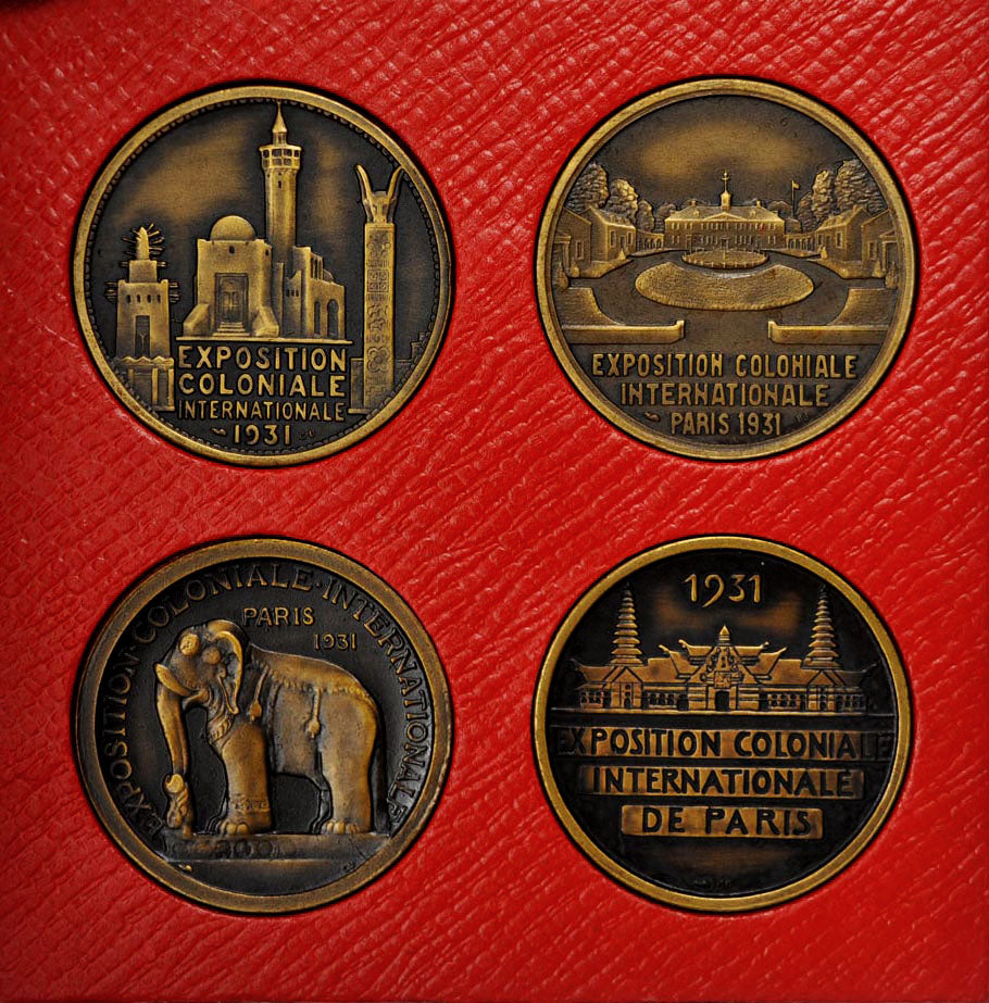 France, Token, Coffret Exposition Coloniale de Paris, 1931, MS(60-62), Copper