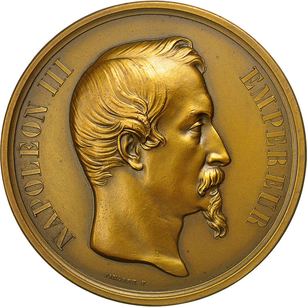 France, Medal, Napoléon III, Colonisation Française en Algérie, Pingret