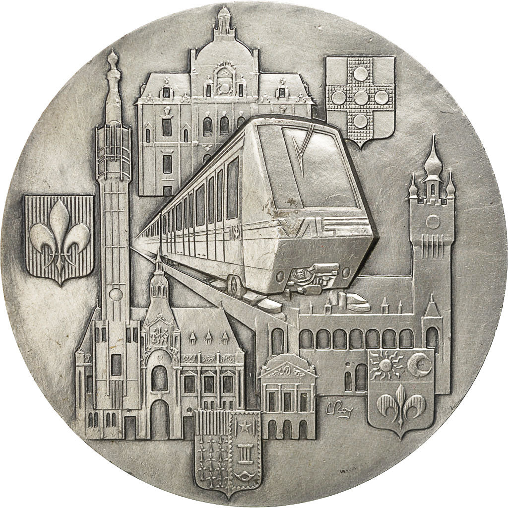 France, Medal, Communauté urbaine de Lille, 1983, Roy, MS(60-62), Silvered