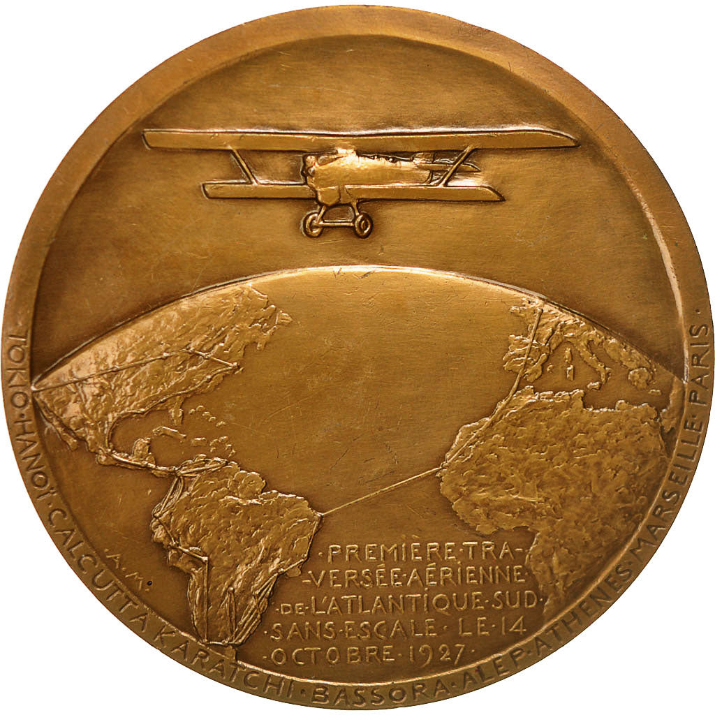 France, Medal, Première Traversée Aérienne de l'Atlantique Sud, 1978