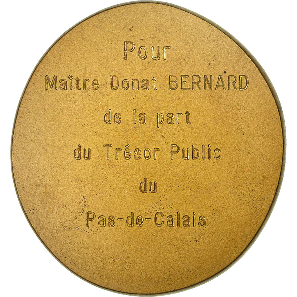 France, Medal, Trésor Public du Pas de Calais, MS(60-62), Bronze