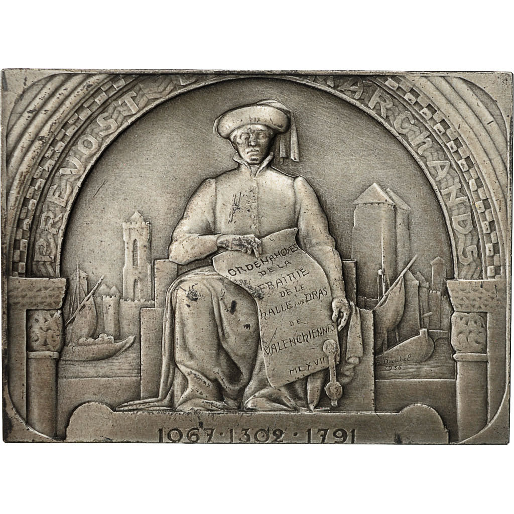 France, Medal, Chambre de Commerce de Valenciennes, 1973, Dautel, MS(60-62)