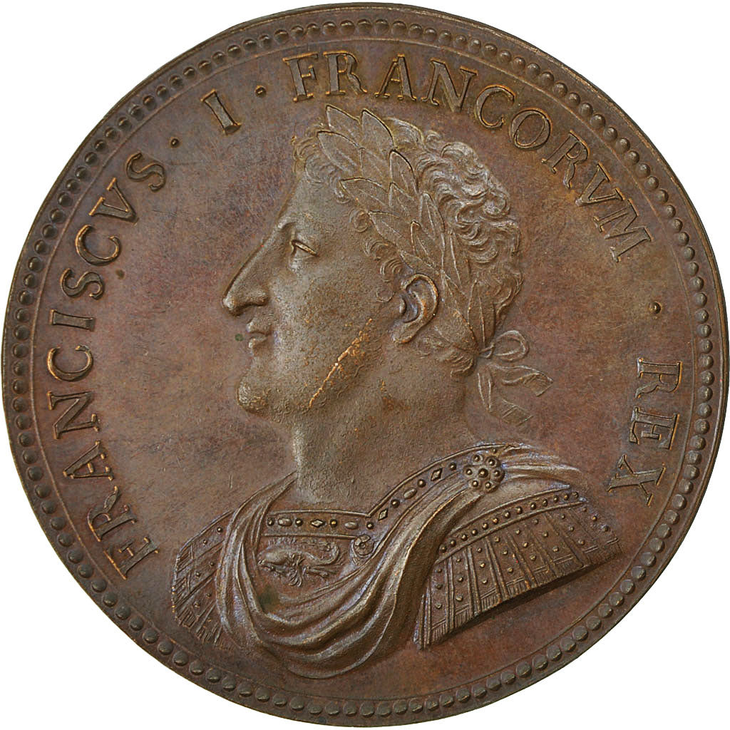 Frankrijk, Medal, François Ier, Paix de Tournai (1519), PR+, Bronze