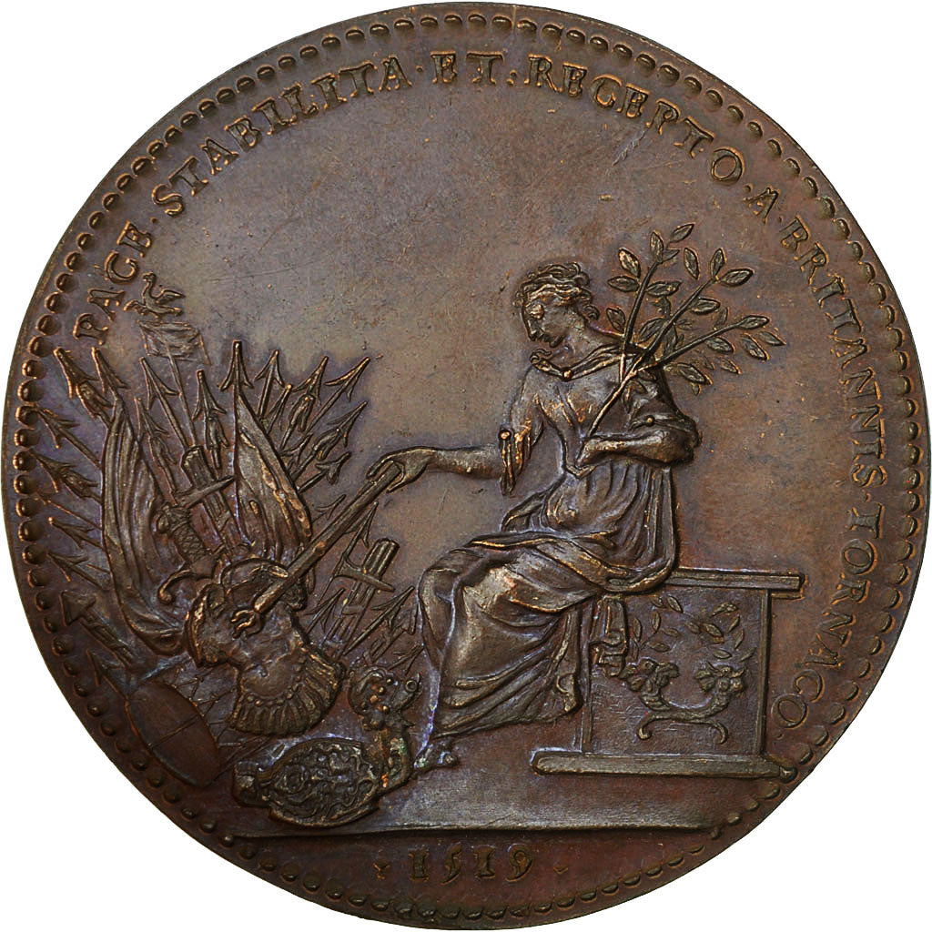 Frankrijk, Medal, François Ier, Paix de Tournai (1519), PR+, Bronze