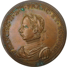 Frankrijk, Medal, François II, Paix d'Edimbourg (1560), PR+, Bronze