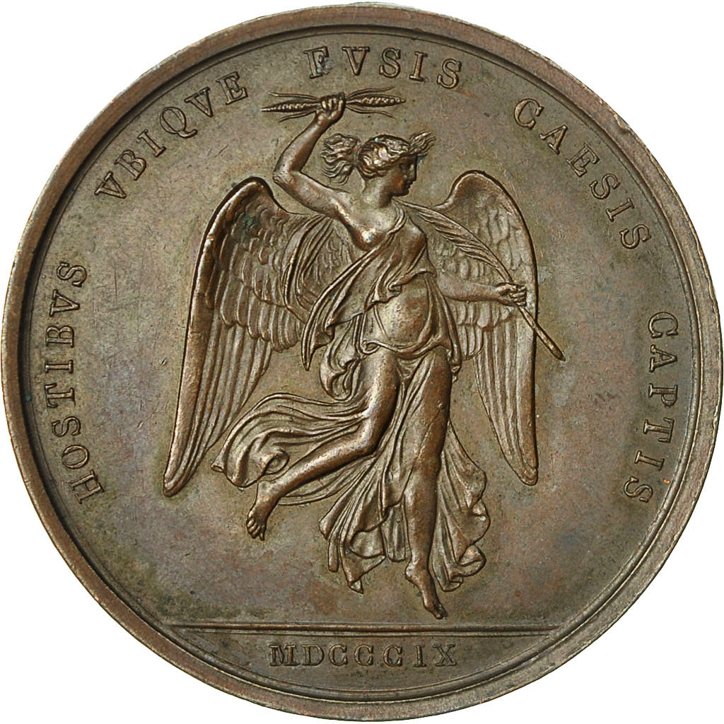France, Medal, Napoléon , Bataille de Wagram, 1809, SUP+, Bronze