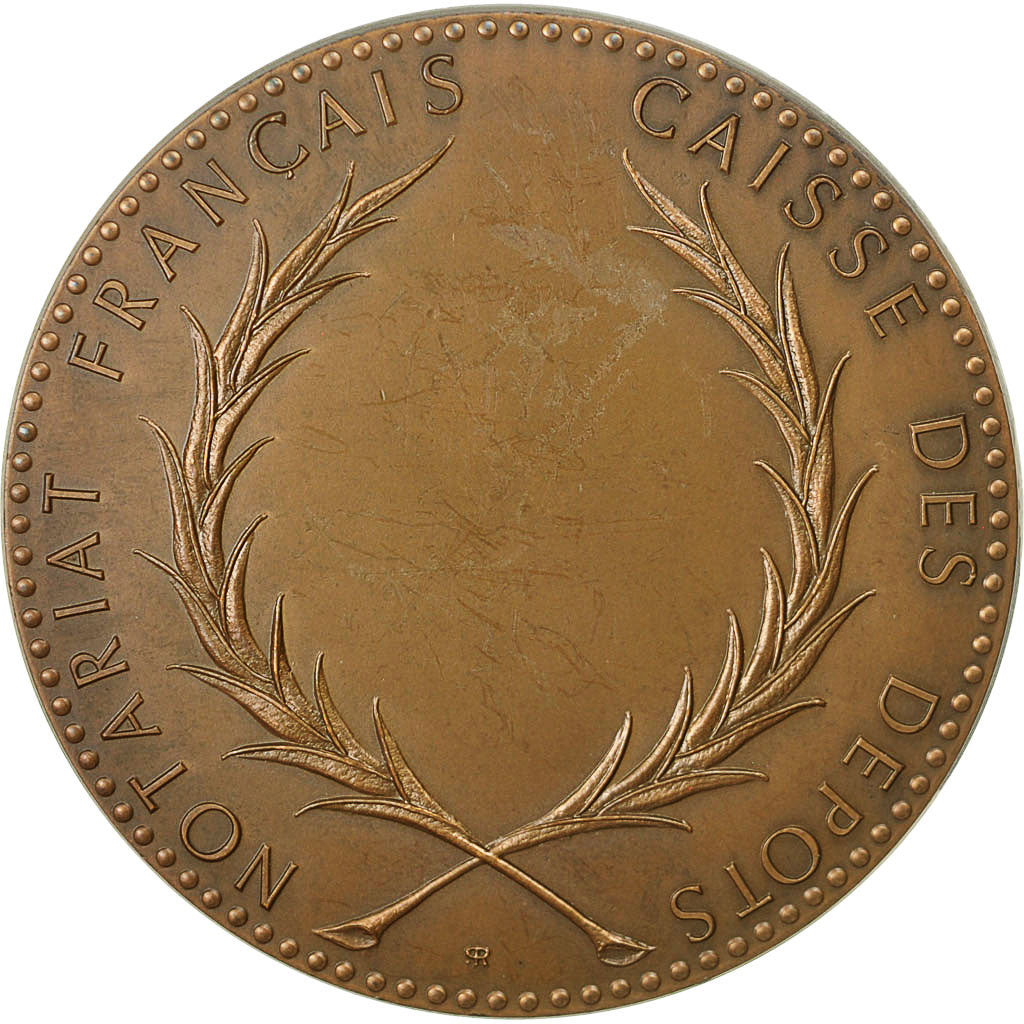 France, Medal, Notariat Français, Caisse des Dépôts, Solon, History, 1973