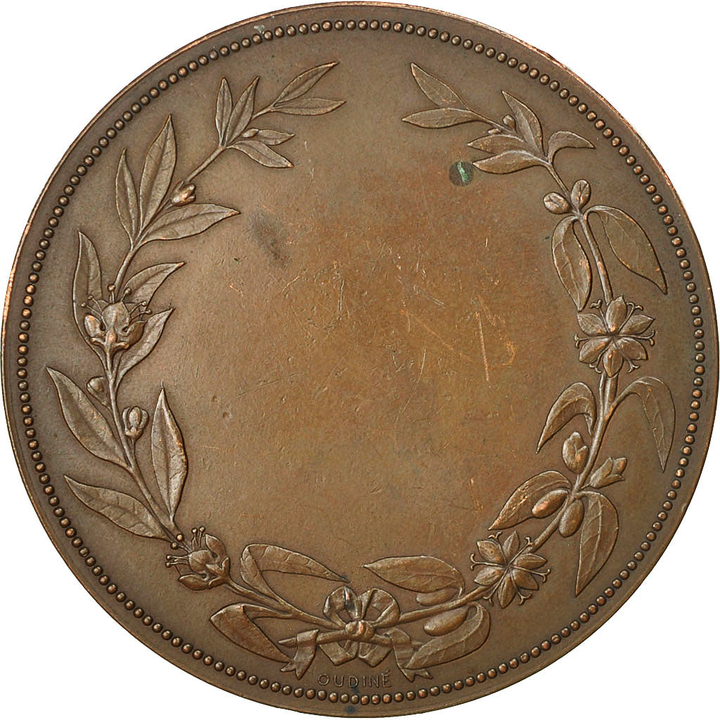 Frankreich, Medal, Société de Tempérance, 1872, Oudiné, S+, Bronze