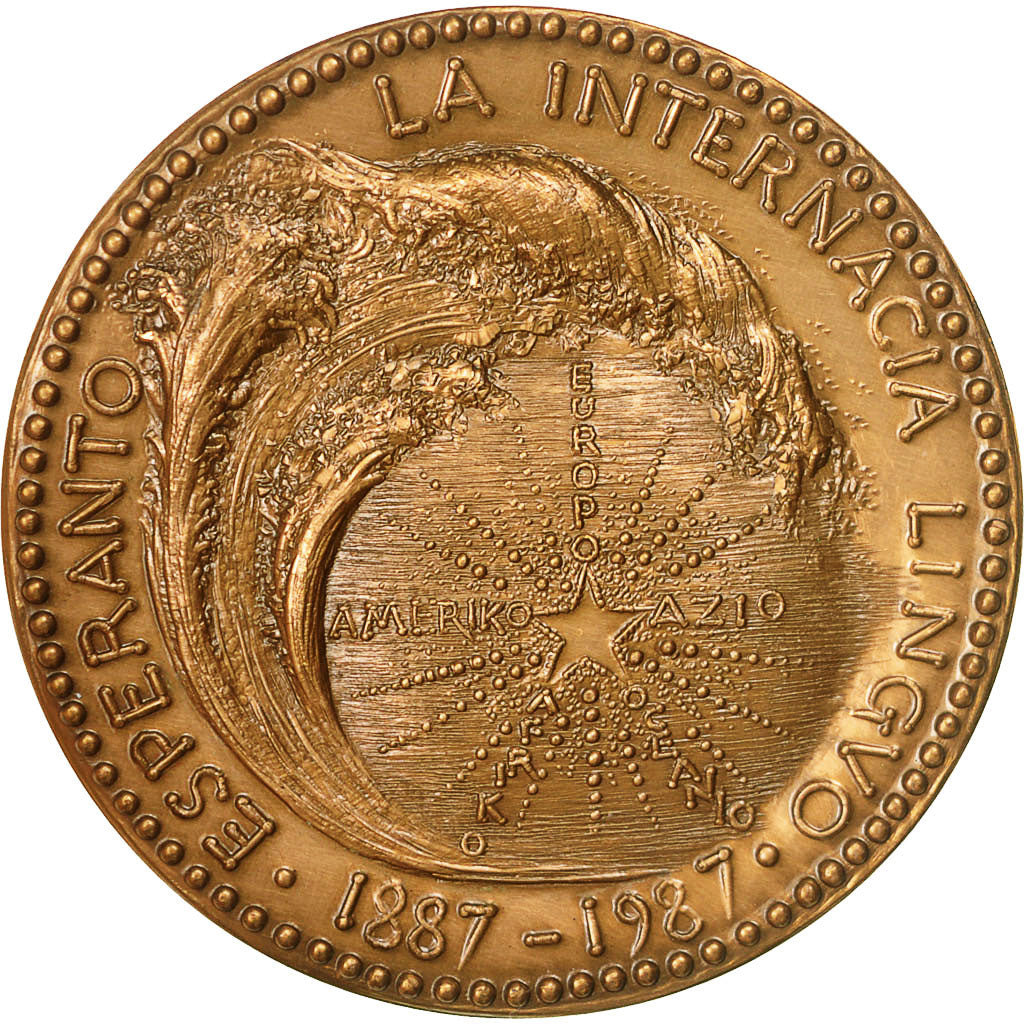 France, Medal, Ludoviko Lazaro, 1987, Santucci, SUP+, Bronze