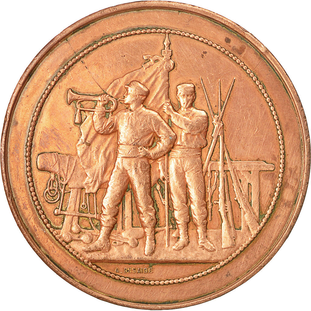 Francja, Medal, Concours de Tir, Vincennes, Desaide, VF(30-35), Miedź
