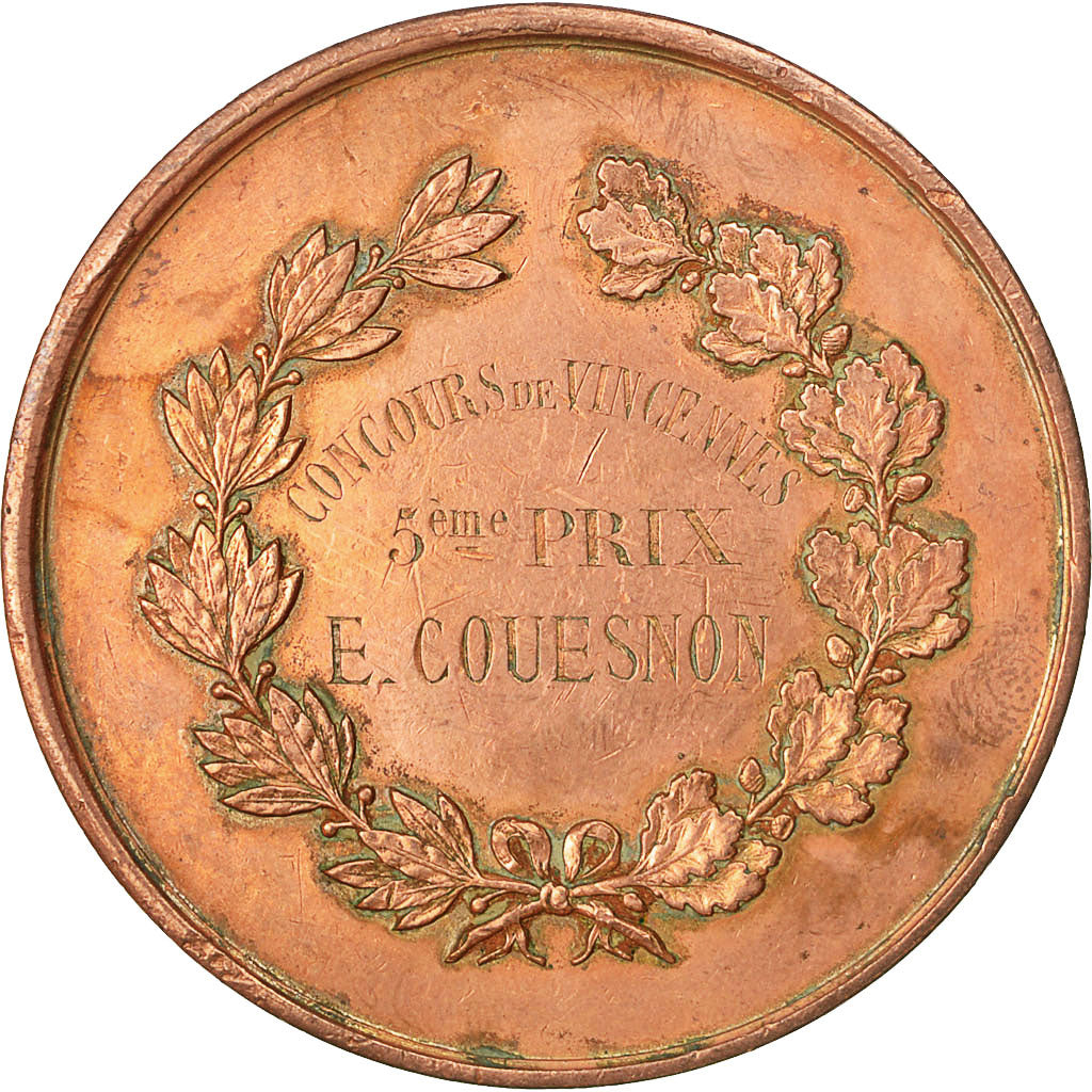 Francja, Medal, Concours de Tir, Vincennes, Desaide, VF(30-35), Miedź