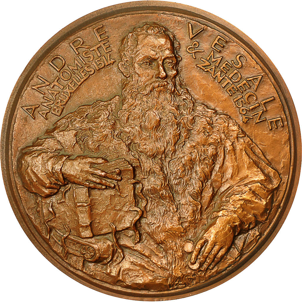 Frankreich, Medal, André Vesale, Anatomiste, 1970, mocquot, VZ+, Kupfer